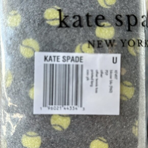 Kate Spade Tennis Toss Printed Large Slim Bifold Wallet. Color Blazer Blue Multi - Picture 4 of 4